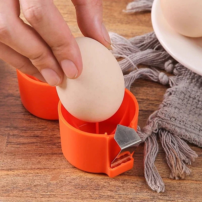 Hot-selling Egg Shell Cutter Eggbeater Raw Egg Separator Handheld Eggshell Opener Portable Kitchen Baking Tool thumbnail 5