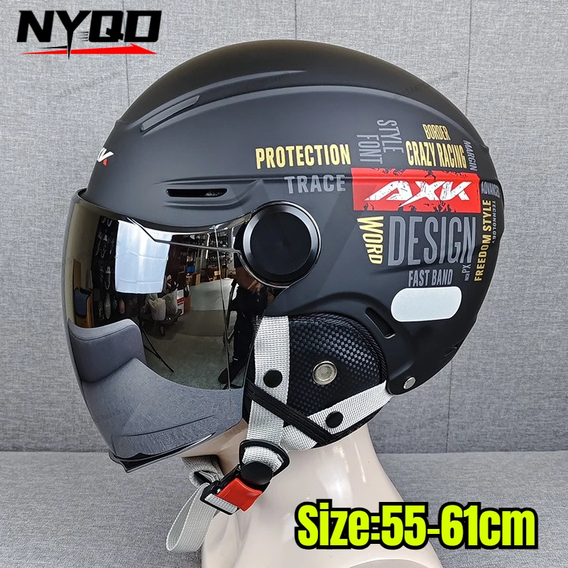 Extra Large Electric Vehicle Helmet Painted Special Bike Helmet Ear Protection Summer Half Helmet Large Head Circumference