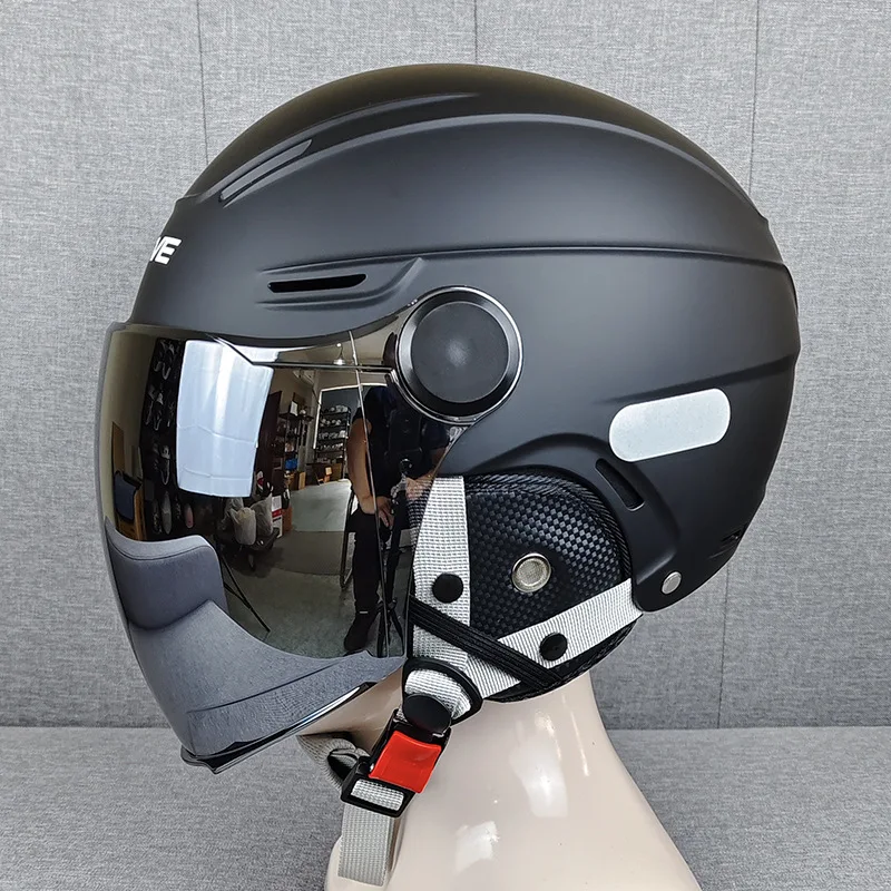 Extra Large Electric Vehicle Helmet Painted Special Bike Helmet Ear Protection Summer Half Helmet Large Head Circumference thumbnail 2