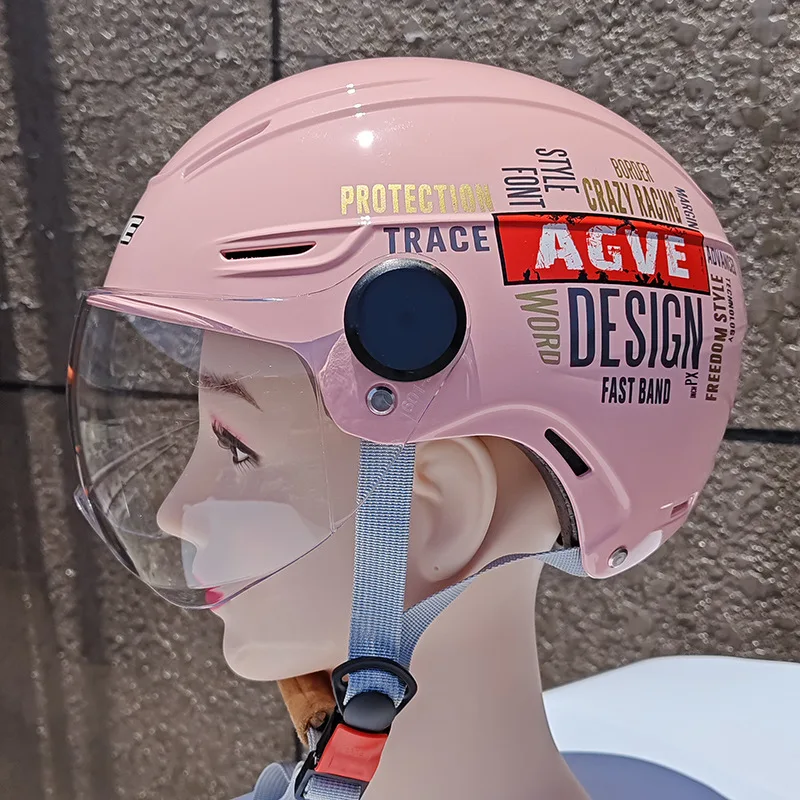 Extra Large Electric Vehicle Helmet Painted Special Bike Helmet Ear Protection Summer Half Helmet Large Head Circumference thumbnail 3