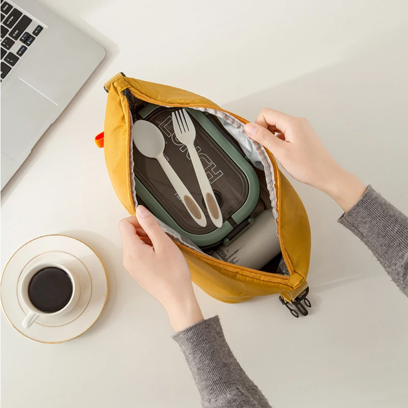 1pcs Lunch Pack Insulated Bento Bag Aluminium Foil Lunchbox Ice Bag Portable Dinner Picnic Food Storage Handbag thumbnail 5