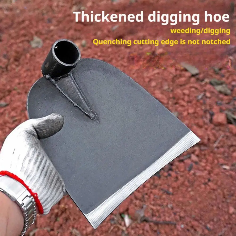 Garden Hoe Household Outdoor Farming Tools Forging Weeding Hoe for Digging Soil Planting Vegetables Flowers thumbnail 2