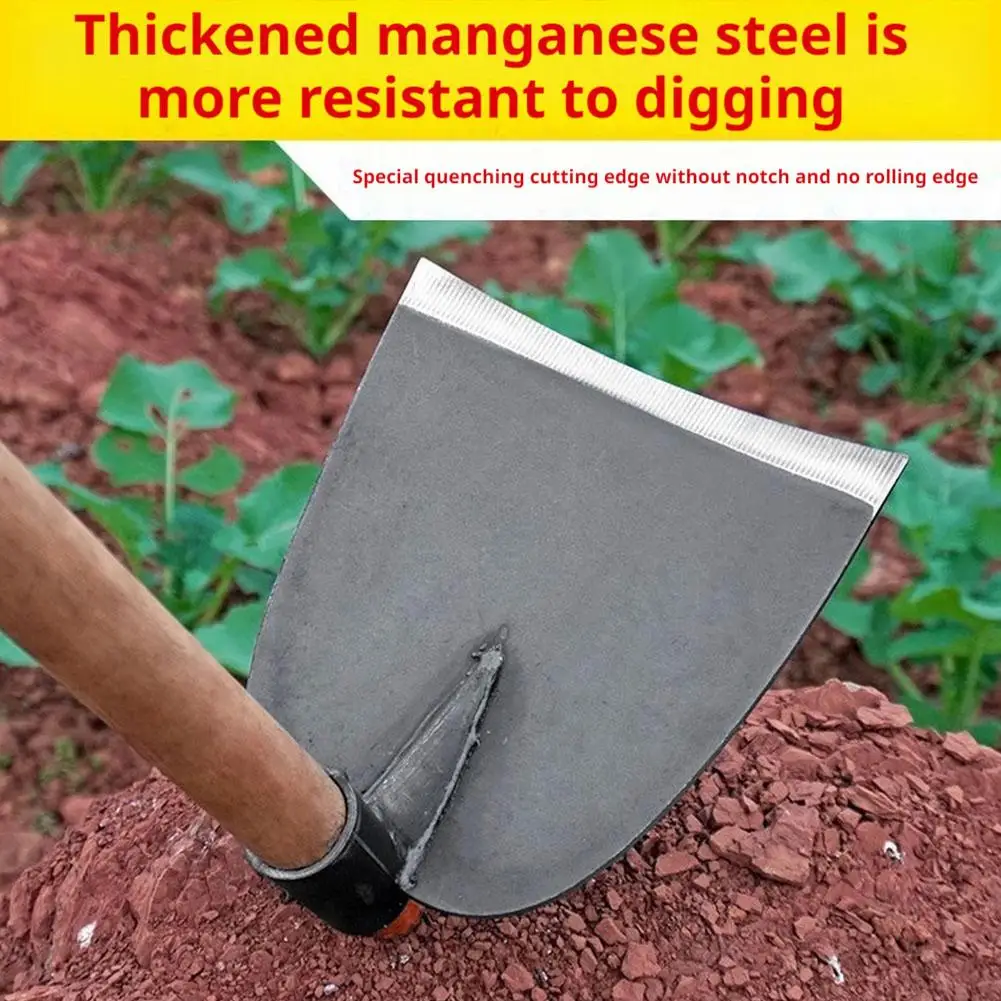 Garden Hoe Household Outdoor Farming Tools Forging Weeding Hoe for Digging Soil Planting Vegetables Flowers thumbnail 3