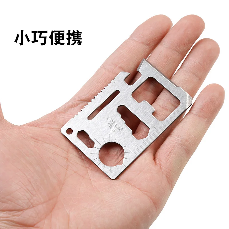 1PC EDC Pocket Tools Credit Card Knife Stainless Steel Beer Opener Multipurpose Outdorr Camping Hiking Hunting Survival Gear thumbnail 5