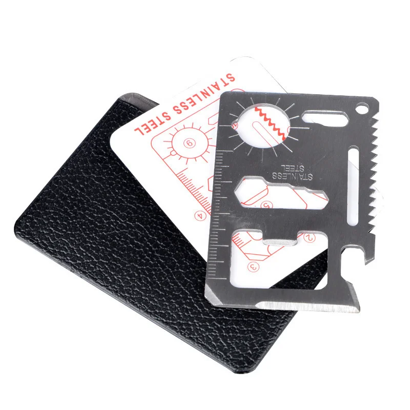 1PC EDC Pocket Tools Credit Card Knife Stainless Steel Beer Opener Multipurpose Outdorr Camping Hiking Hunting Survival Gear thumbnail 4