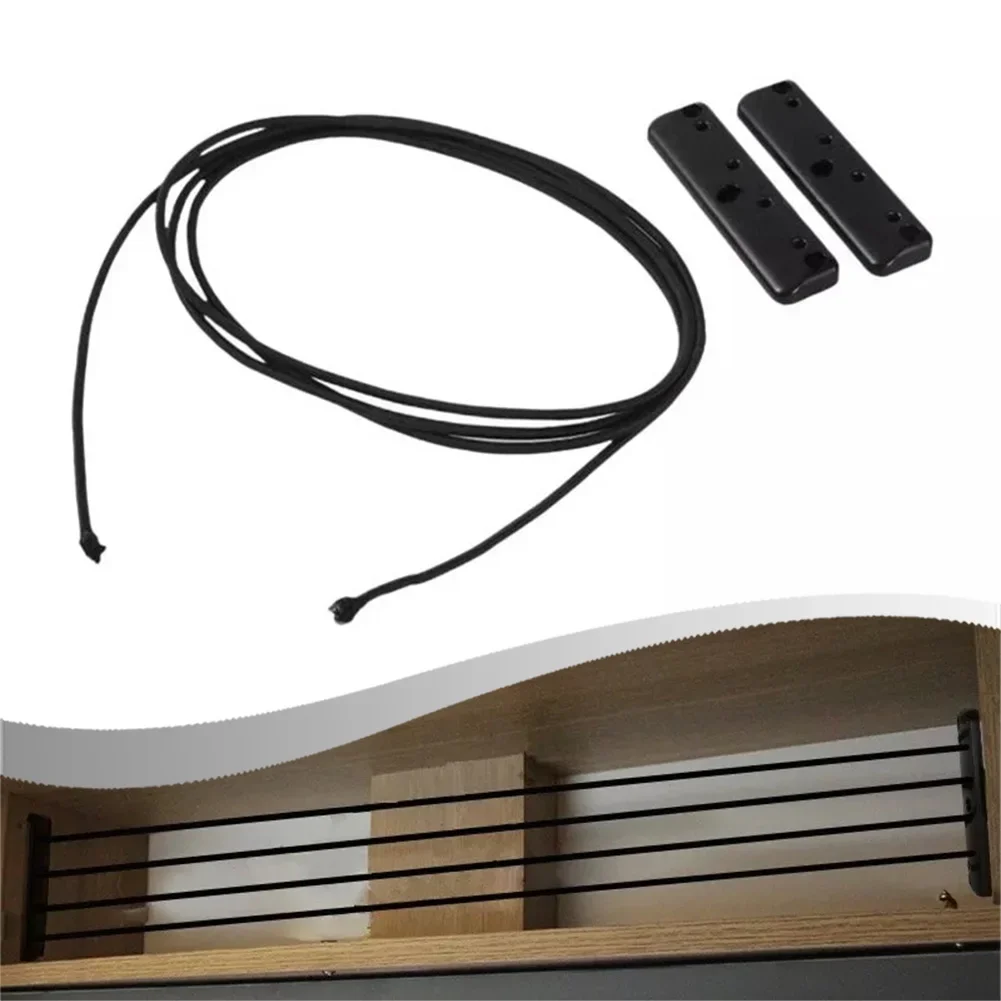 5M Elastic Rope 2Pcs Fence Braket 220cm For RV Cabinet 020090543 0307043 Organizer Cargo Luggage Elastic Mesh Racks Fence thumbnail 3