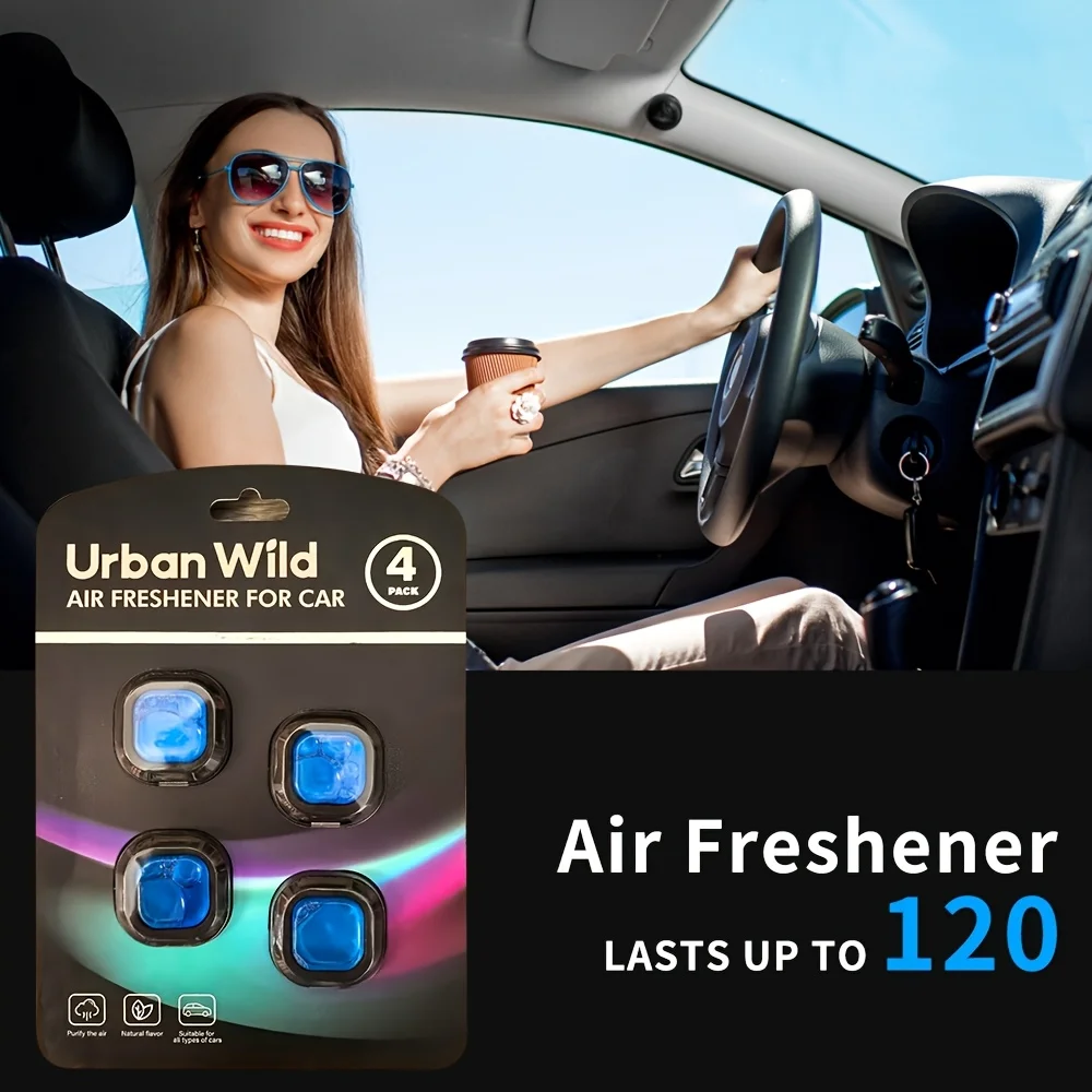 4 Pack Car Air Freshener Car Air Vent Freshener, Car Aroma Relax Long-lasting Fragrance Powerful Odor Eliminator thumbnail 2