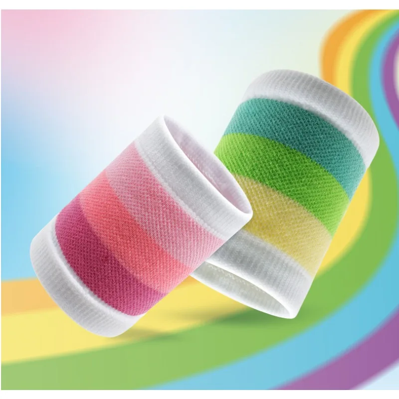 2pcs Breathable Sports Wrist Strap Unisex Basketball Pressure Sleeve Ride Run Sweatband Badminton Outdoors Practical Accessories