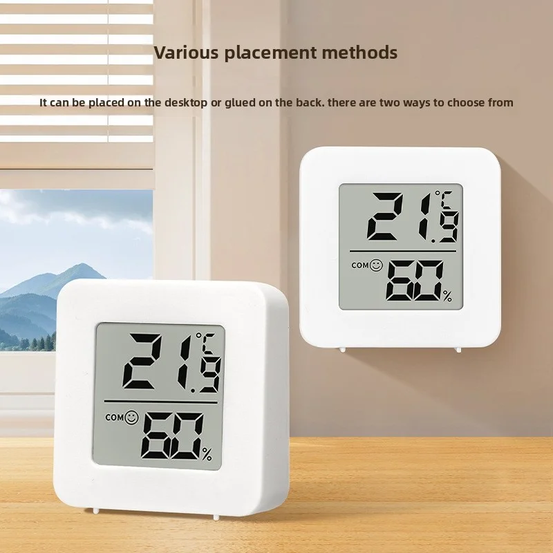 Temperature Gauge for Room Mini Digital Thermometer Hygrometer with Wall Mount Sensor LCD Screen for Home Use thumbnail 5