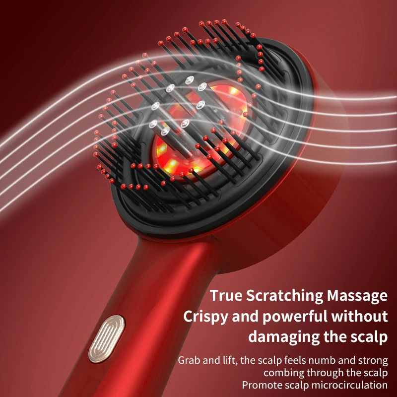 3 Modes Electric Massage Comb Portable Red Light Laser Comb for Hair Follicle Hair Follicles On The Head Essence Oil Applicator thumbnail 3