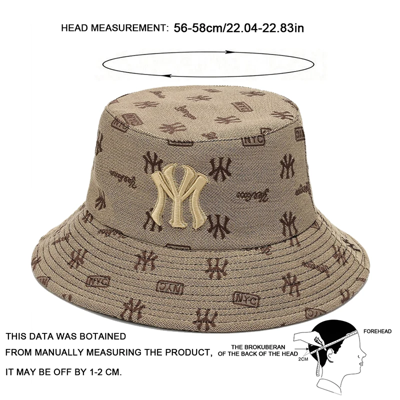 Unisex Letter Embroidery Fisherman Hat Women Summer Versatile Sunscreen Hats Sun Hat Men Trend Bucket Hats thumbnail 6