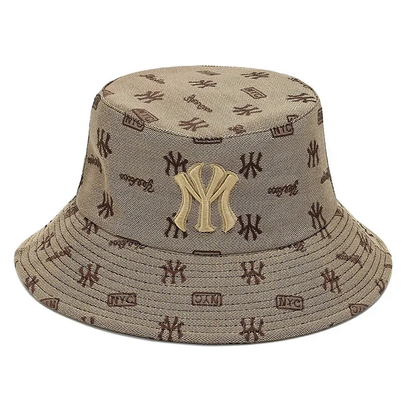 Unisex Letter Embroidery Fisherman Hat Women Summer Versatile Sunscreen Hats Sun Hat Men Trend Bucket Hats thumbnail 3