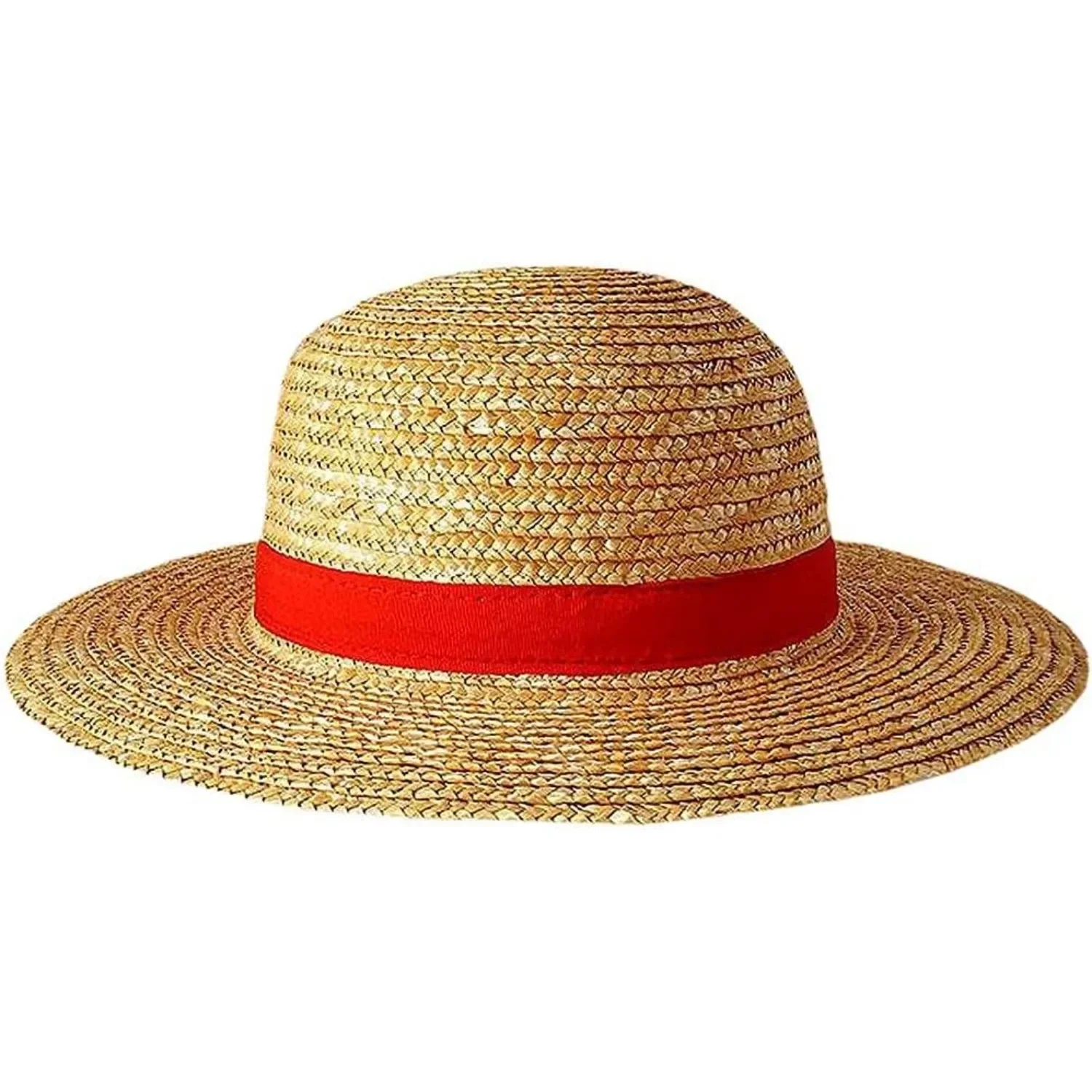 Straw Hat for Men Women, Multifunctional Luffy Cosplay with String Sun Beach Party Travel Performance Costume Straw Hat thumbnail 4