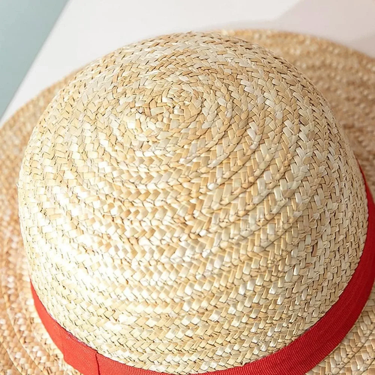 Straw Hat for Men Women, Multifunctional Luffy Cosplay with String Sun Beach Party Travel Performance Costume Straw Hat thumbnail 5