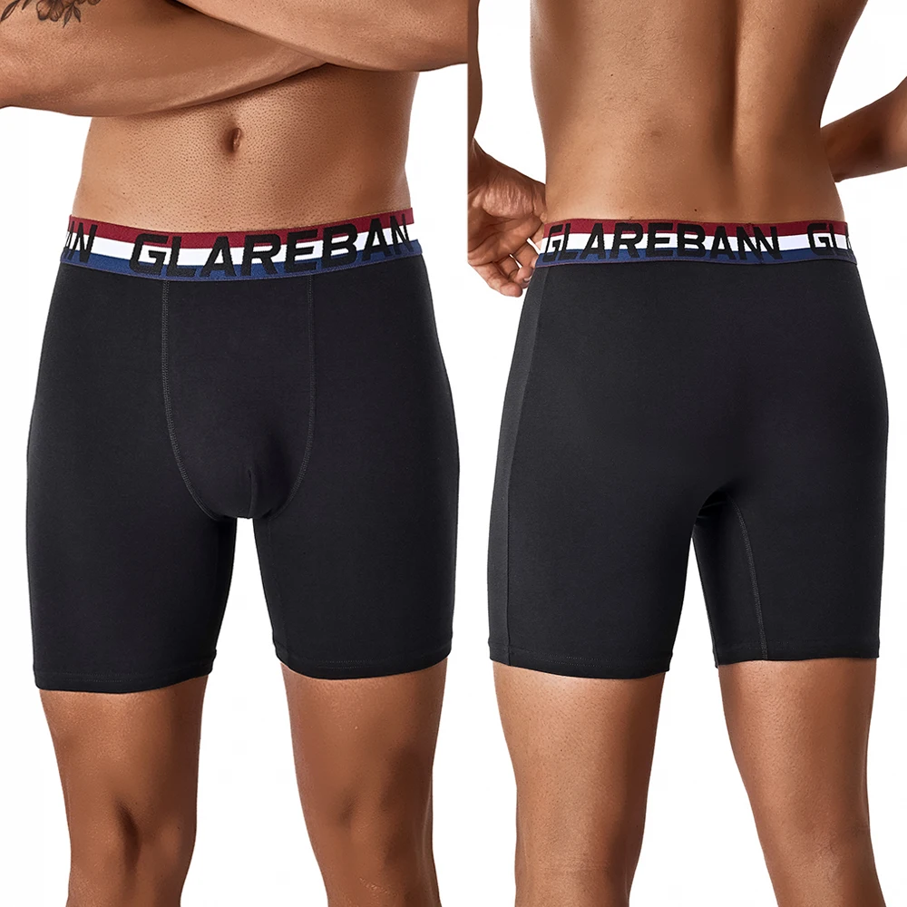 Brand 5pcs Set Mid-Long Cotton Boxer Shorts Men Underwear Male Underpants for Men Homme Boxershorts Slips Soft Panties Briefs thumbnail 4