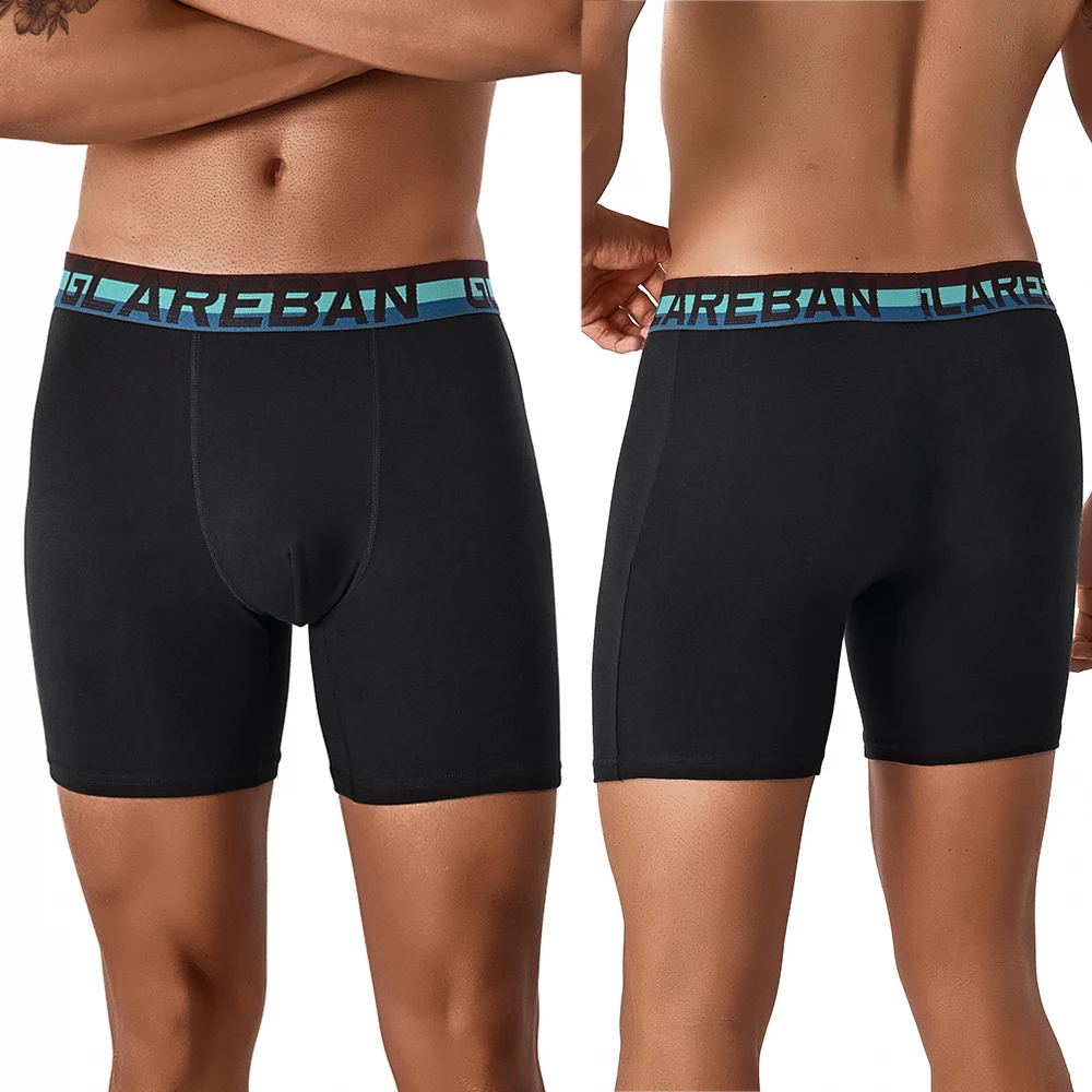 Brand 5pcs Set Mid-Long Cotton Boxer Shorts Men Underwear Male Underpants for Men Homme Boxershorts Slips Soft Panties Briefs thumbnail 6