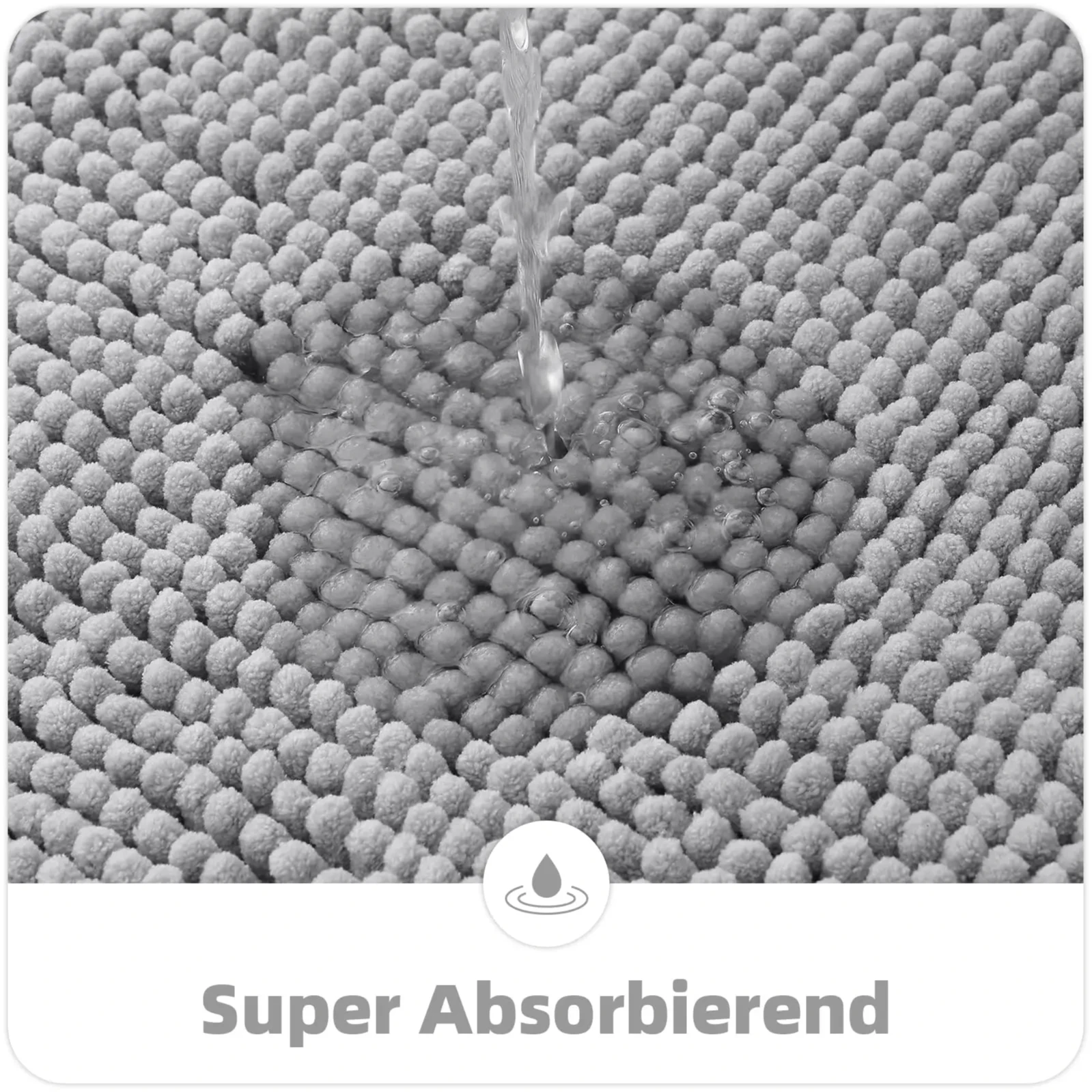 Olanly Chenille Bathroom Mats Ultra Soft Absorbent Bath Non-slip Rugs Washable Shower Mats Thick Plush Microfiber Floor Carpets thumbnail 5