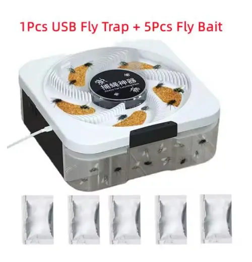 Electric Pest Killer USB Insect Pest Catcher Pest Reject Control Repeller Fly Trap Automatic Flycatcher Indoor Outdoor thumbnail 2