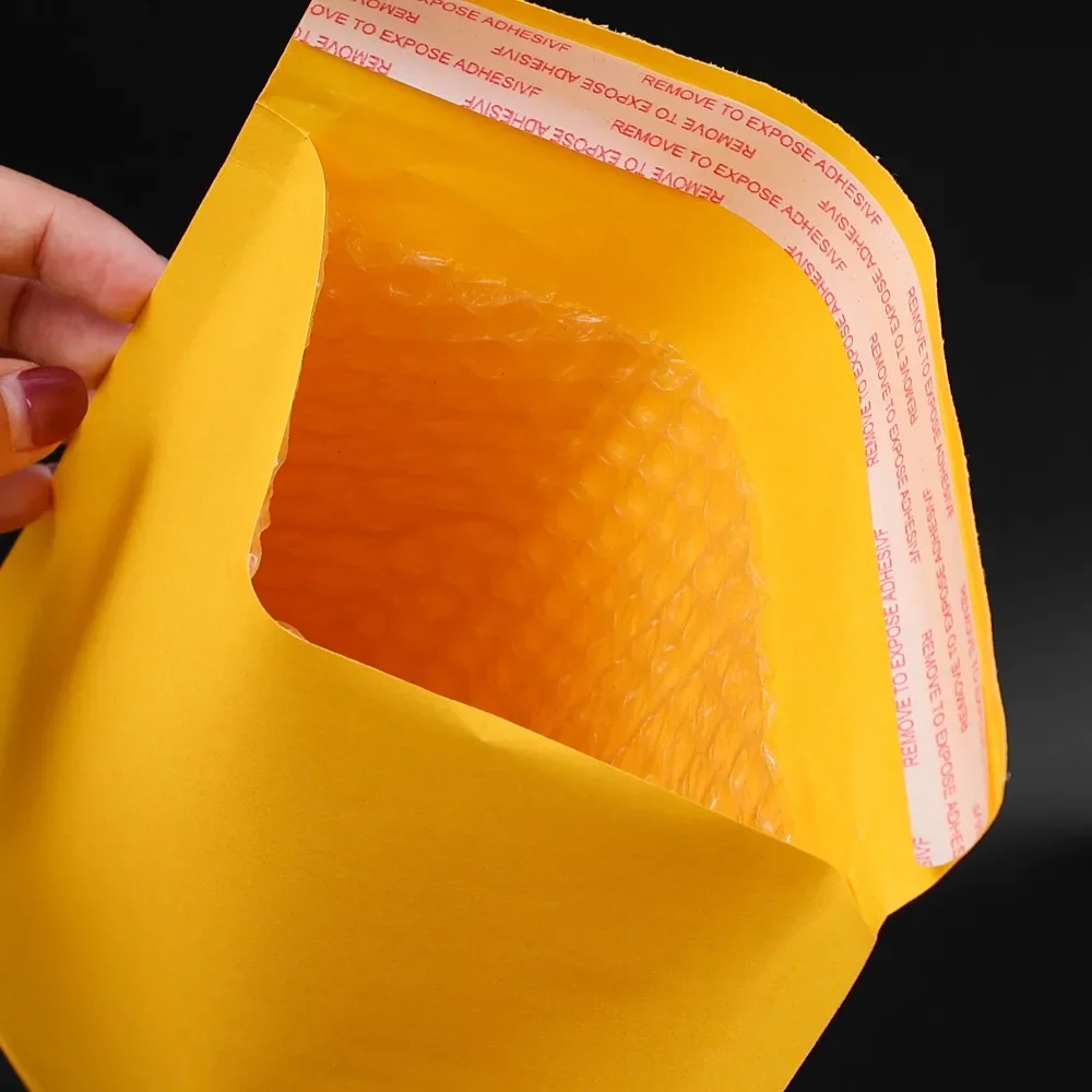 10-50Pack Kraft Paper Bubble Envelopes Bags Waterproof Bubble Mailing Envelope Different Size Mailers Seal Adhesive Shipping Bag thumbnail 3