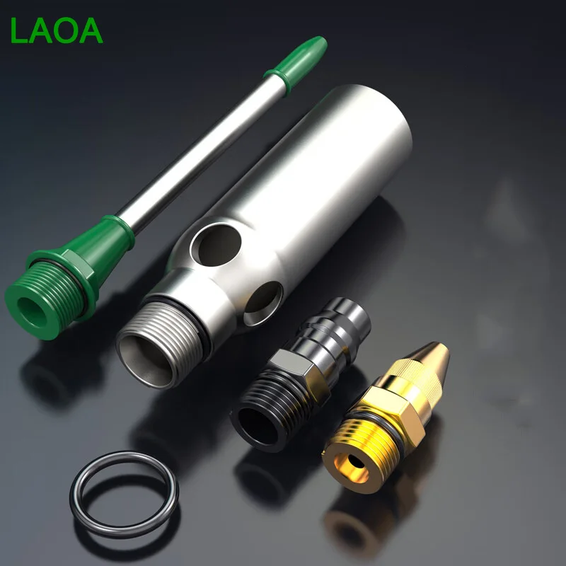 LAOA Aluminum Alloy Pneumatic Blow Gun High Pressure Dust Blower Nozzle Cleaning Tool for Compressor Portable Cleaning Supplies thumbnail 3