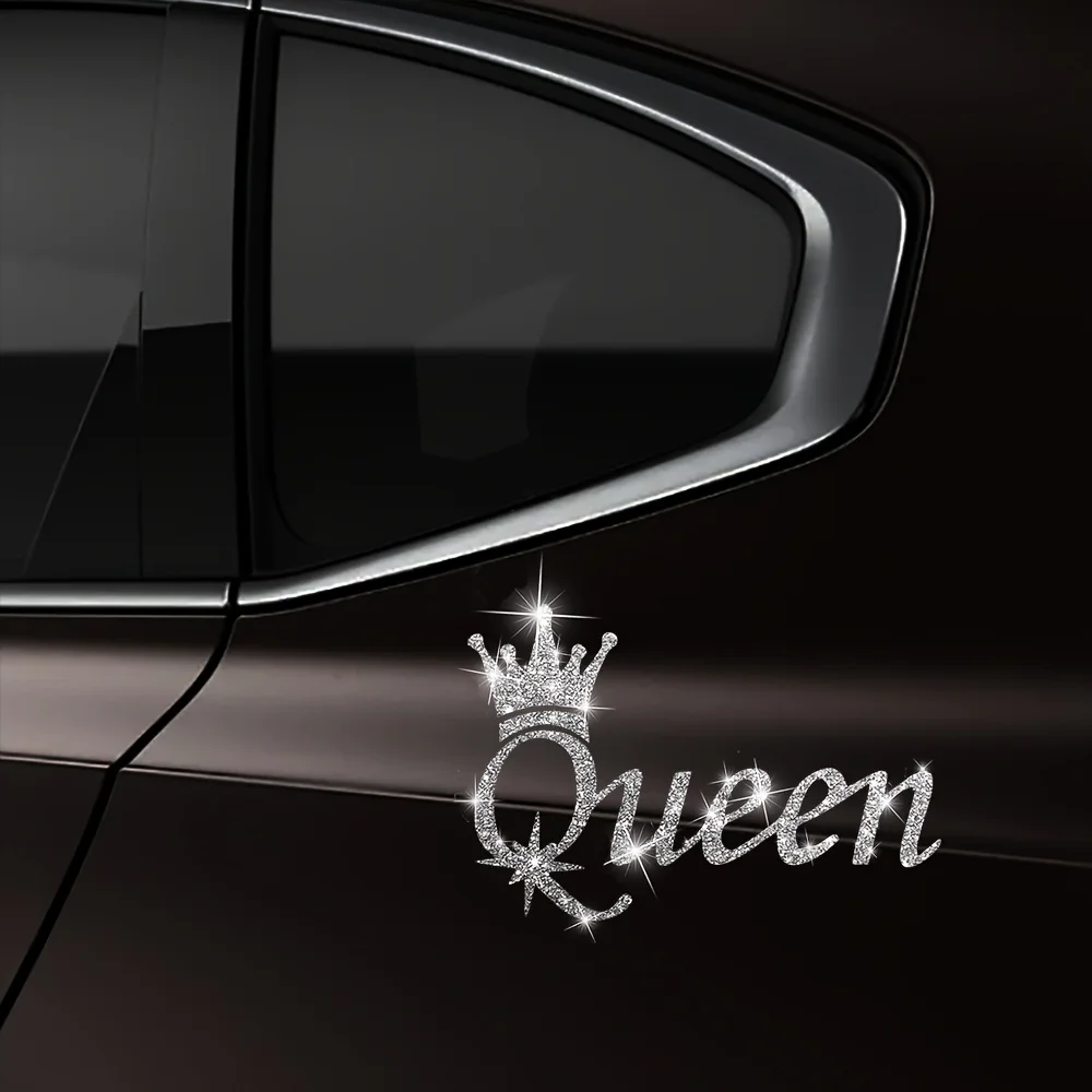 1PC Crown Queen Glitter Decorative Car Sticker Waterproof DlY Auto Window Bumper Trunk Motorcycle Boat Decoration Vinyl Decals thumbnail 3