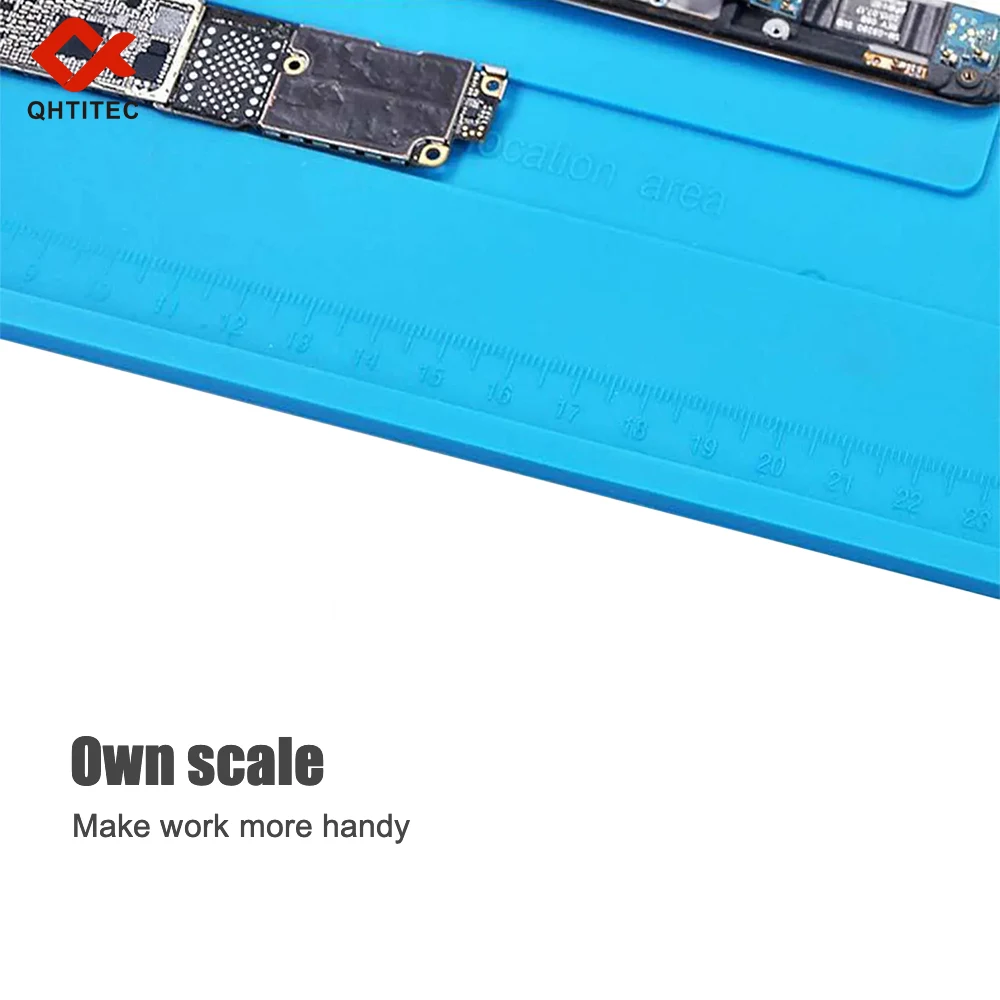 JCD Soldering Mat ESD Antistatic Heat Resistant Insulation Working Silicone Pad Soldering Electronic Equipment Repair Pad thumbnail 6