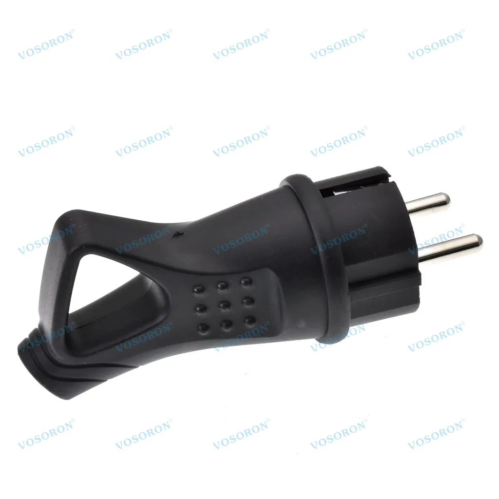 EU Rubber Waterproof Socket Plug Electrical Grounded European Connector With Cover IP44 For DIY Power Cable Cord 16A 250V ﻿﻿ thumbnail 4