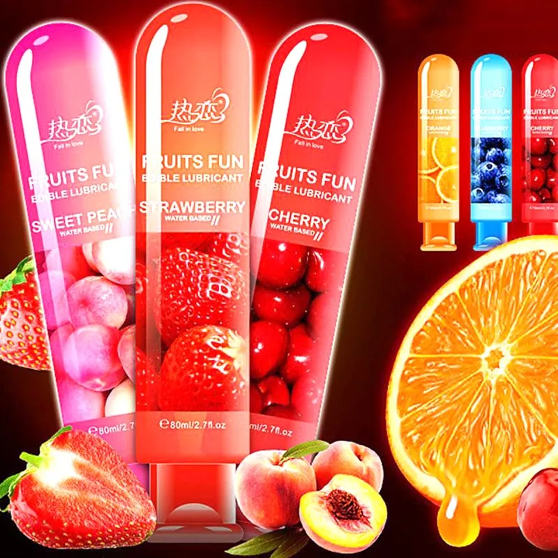 Fruity Lubricant Strawberry Flavor Lubricant Sex Lube Water Based Lubricant Oral Sex Anal Sex Masturbation Vagina Orgasm Gel thumbnail 2
