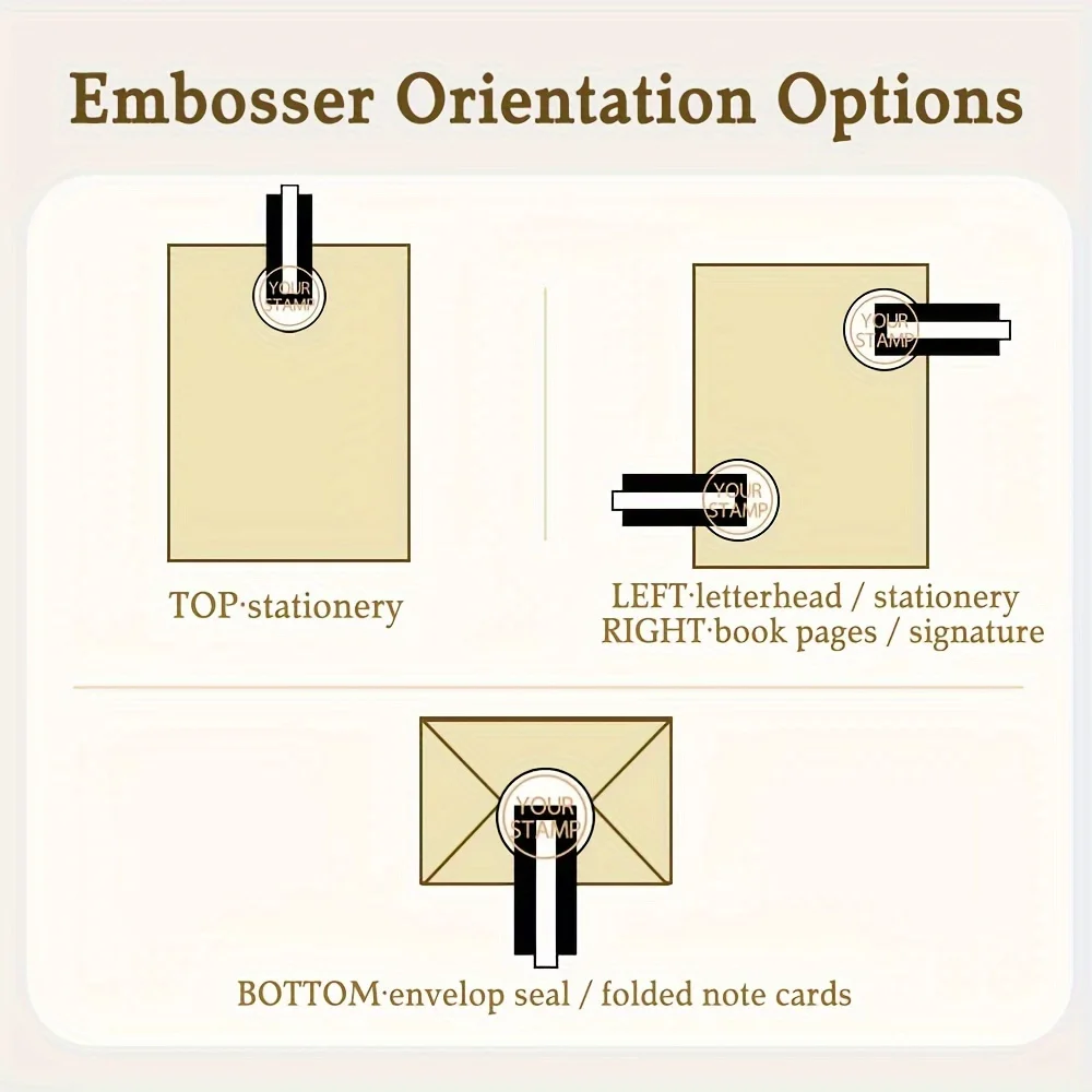 Embosser Stamp LOGO Customized Wedding Library Book Private Seals Customization Envelope Party Invitation Embossing Stamps DIY thumbnail 4