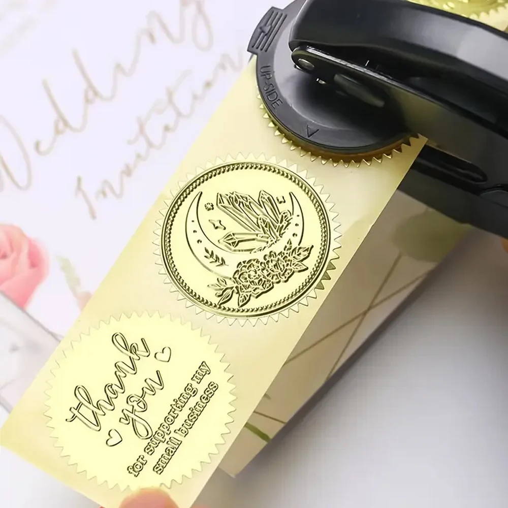 Embosser Stamp LOGO Customized Wedding Library Book Private Seals Customization Envelope Party Invitation Embossing Stamps DIY thumbnail 2