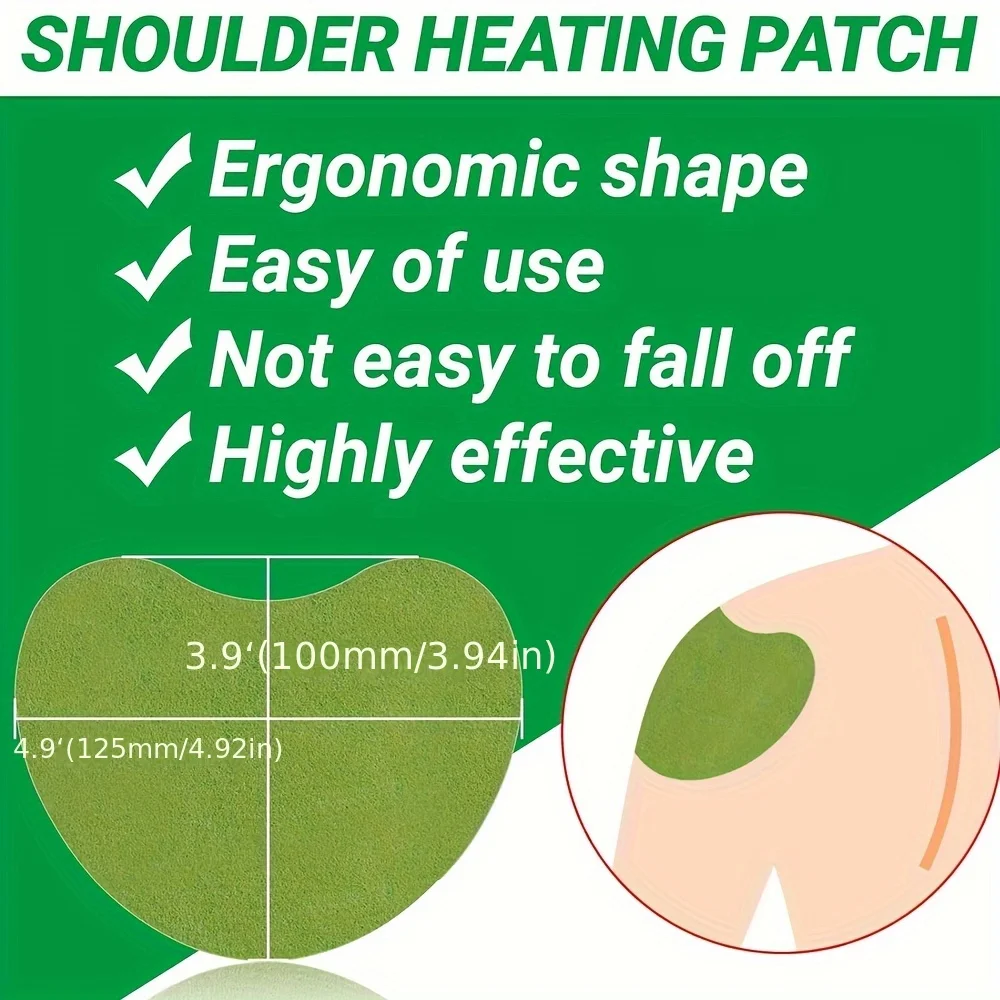 12/50/100pcs Shoulder Patch, Acupuncture Patch, Heat Patch, Long-lasting Warm Knee Patch Outdoor Sports Safety Pads thumbnail 3