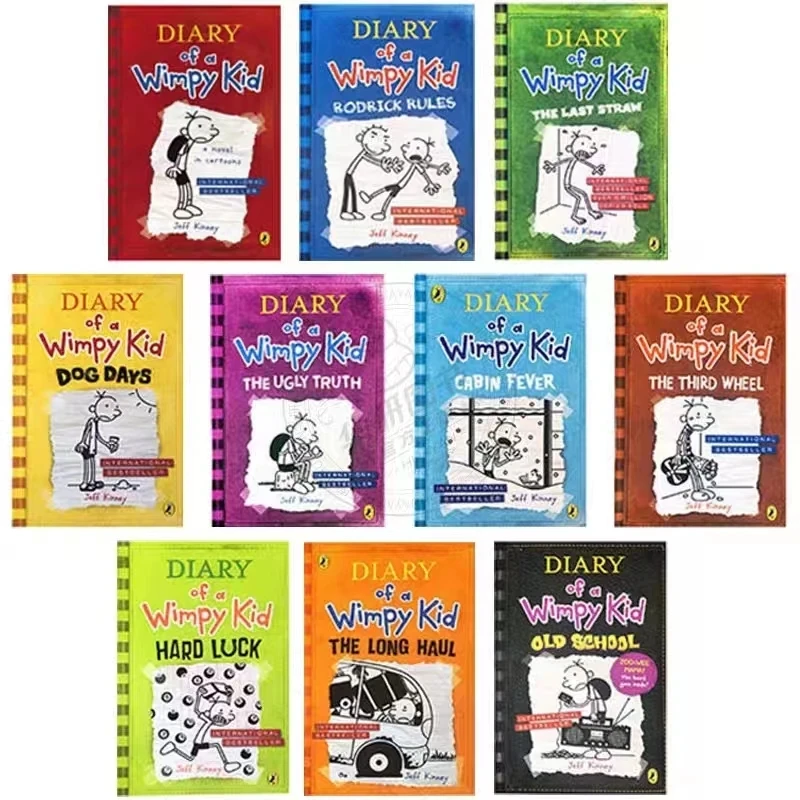Randomly select one book Diary of Wimpy Kid English Book Diary of Wimpy Kid Boxed Children's Fiction Books thumbnail 6