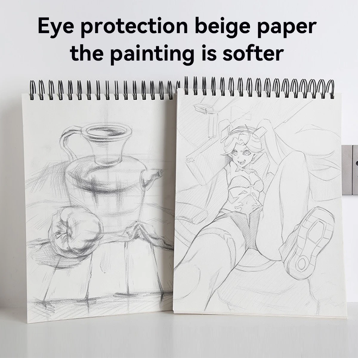 A3/A4/A5 Sketching Artist Grade Sketch Book, Thick Paper Drawing Pad for Art Students, Blank Pages for Pencil Charcoal Ink thumbnail 3