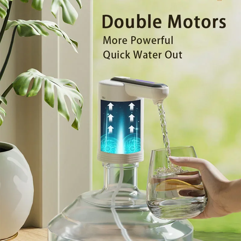 Smart Electric Double Pumps Water Dispenser Powerful Automatic Water Dispenser Water Gallon Bottle Switch Pump for Home Office thumbnail 3