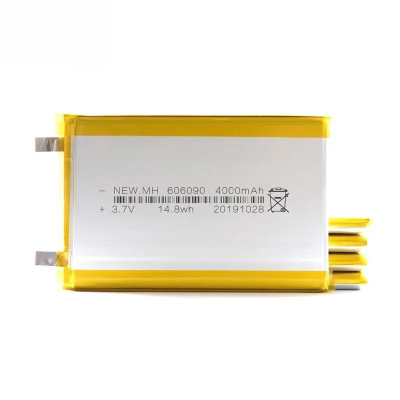 606090 3.7v 4000mAh Rechargeable Lipo Battery For GPS MP4 Camera Power Bank Tablet Electric Toys Lithium Polymer Battery 606090 thumbnail 3