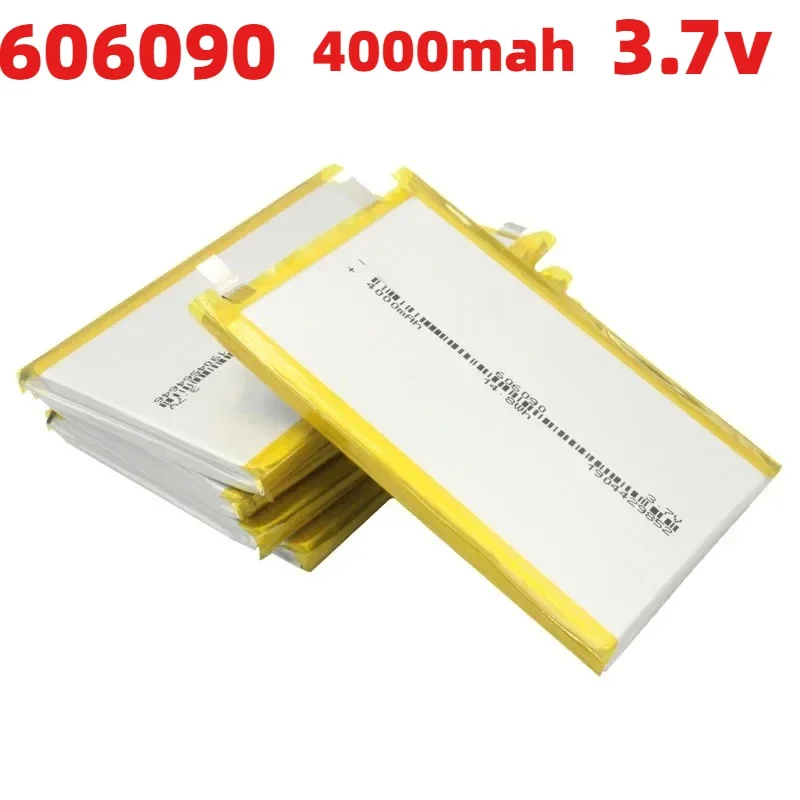 606090 3.7v 4000mAh Rechargeable Lipo Battery For GPS MP4 Camera Power Bank Tablet Electric Toys Lithium Polymer Battery 606090 thumbnail 4