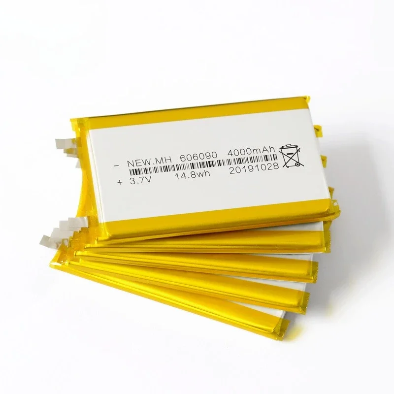 606090 3.7v 4000mAh Rechargeable Lipo Battery For GPS MP4 Camera Power Bank Tablet Electric Toys Lithium Polymer Battery 606090 thumbnail 2