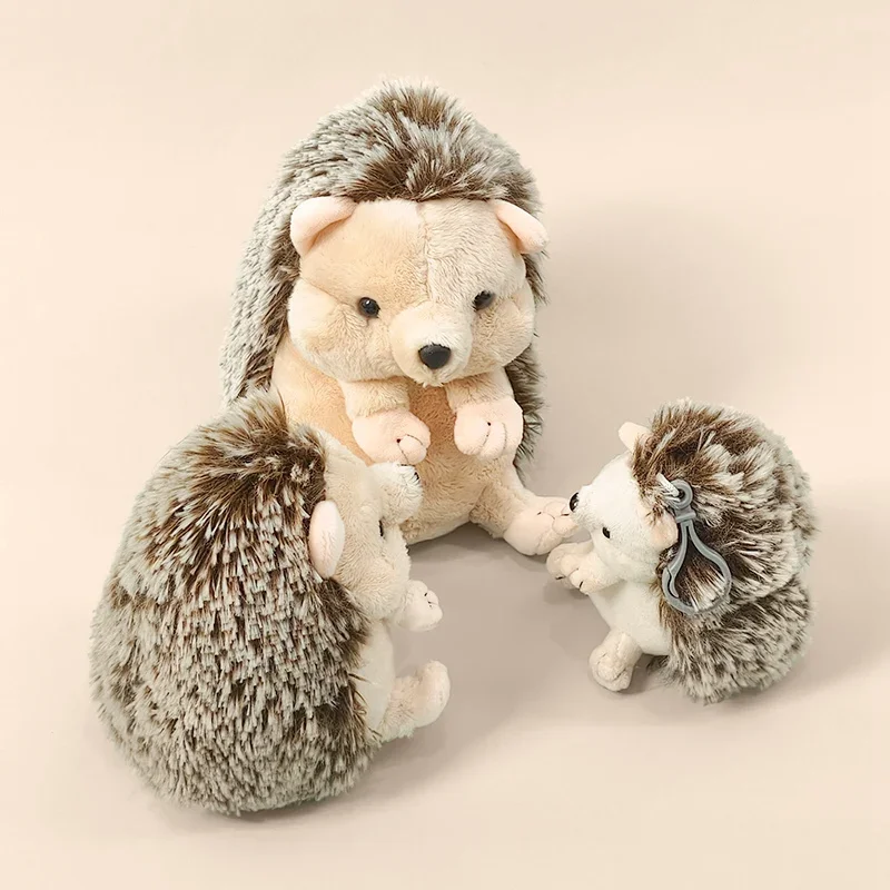 Lovely Baby Hedgehog Plush Toys Soft Stuffed Lifelike Hedgehog Pendant Doll Lovely Desktop Pet Kawaii Keychain Bags Decor thumbnail 3
