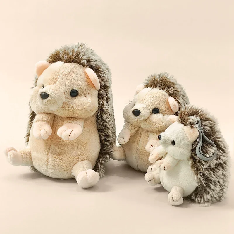 Lovely Baby Hedgehog Plush Toys Soft Stuffed Lifelike Hedgehog Pendant Doll Lovely Desktop Pet Kawaii Keychain Bags Decor thumbnail 6