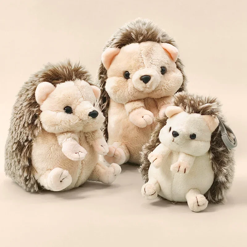 Lovely Baby Hedgehog Plush Toys Soft Stuffed Lifelike Hedgehog Pendant Doll Lovely Desktop Pet Kawaii Keychain Bags Decor thumbnail 4