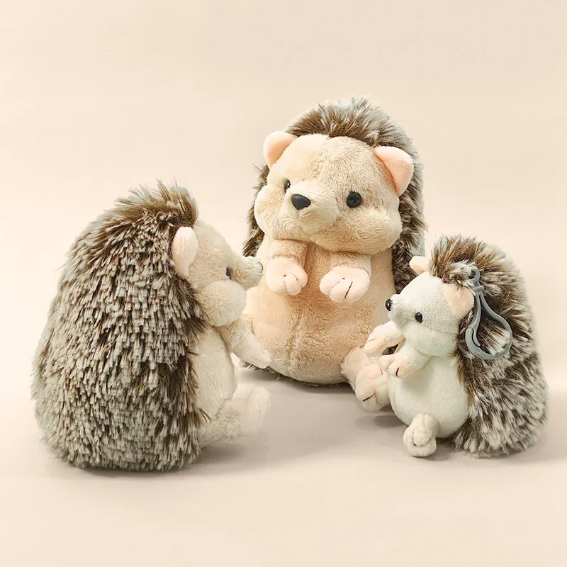 Lovely Baby Hedgehog Plush Toys Soft Stuffed Lifelike Hedgehog Pendant Doll Lovely Desktop Pet Kawaii Keychain Bags Decor thumbnail 5