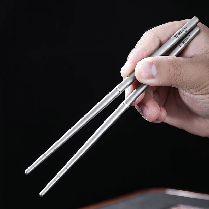 Tiartisan Pure Titanium Ultralight Detachable Chopsticks Outdoor Camping Picnic Portable Durable Chopsticks Tableware thumbnail 6
