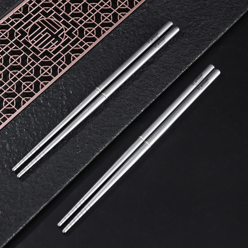 Tiartisan Pure Titanium Ultralight Detachable Chopsticks Outdoor Camping Picnic Portable Durable Chopsticks Tableware thumbnail 5