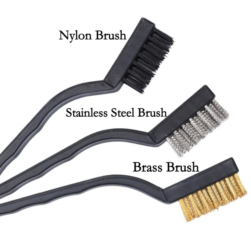 Wire Brush Set Curved Handle Brush Set For Cleaning Welding Slag And Rust Removal Industrial Scrubbing Brush thumbnail 5