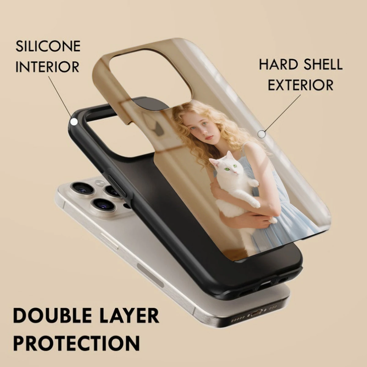 Custom Photo Magnetic Phone Case for IPHONE17 16 15 14 13 12 11 X 8 Plus PRO MAX Plus 16e Hard TPU Double-layer Back Cover thumbnail 4