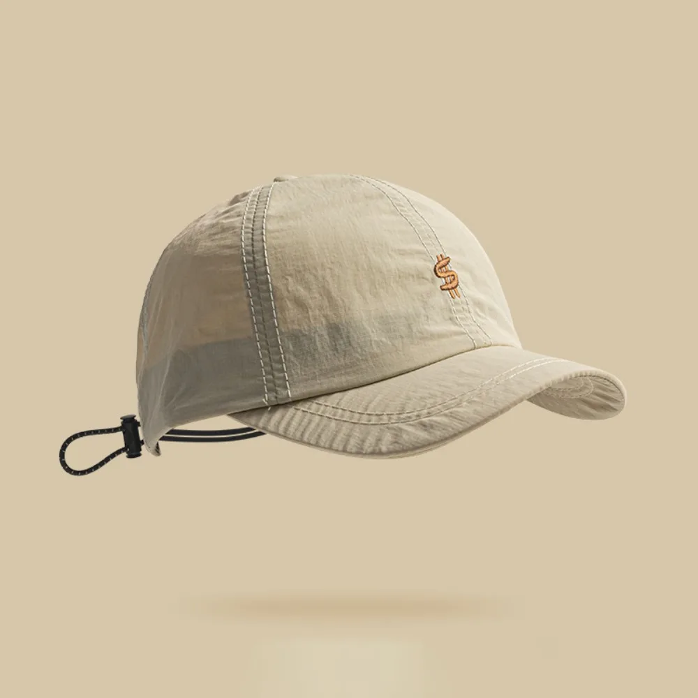 Retro Short-brimmed Baseball Caps Quick-drying Thin Sports Hat Sunscreen Breathable Sun Hat Men thumbnail 5
