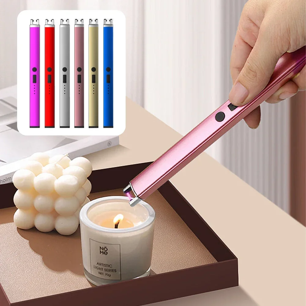 Electric Arc Ignition Windproof Pulse Flameless Plasma Ignition Candle Lighters USB Rechargeable Lighter Kitchen Outdoor BBQ thumbnail 3