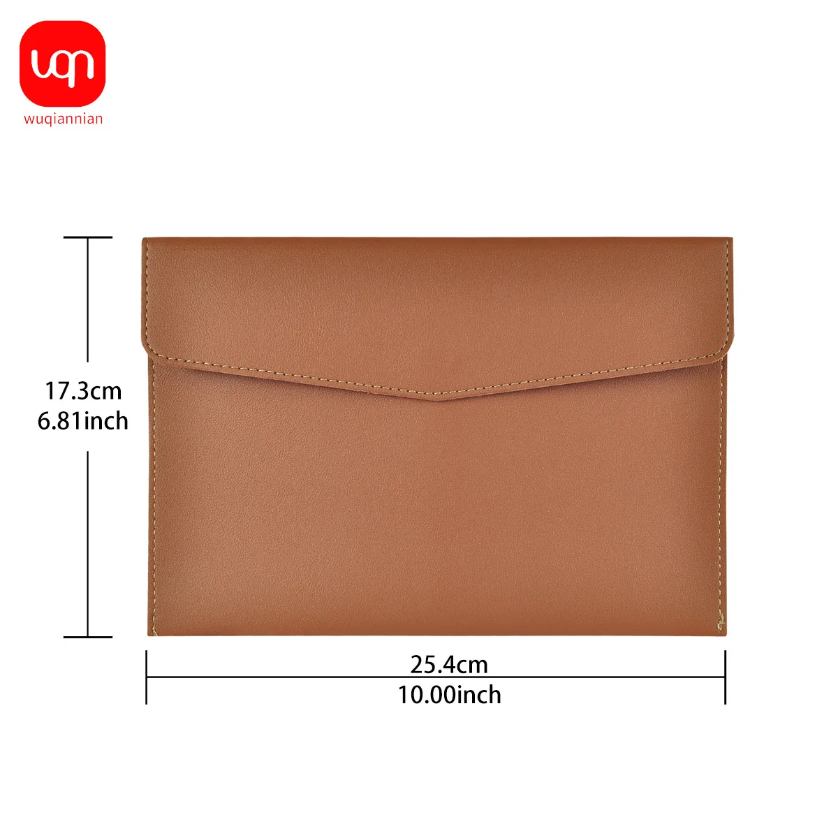WQN-1PC PU Leather A5 Folder Envelope Box with Snap Closure School Office Stationery Supplies thumbnail 4