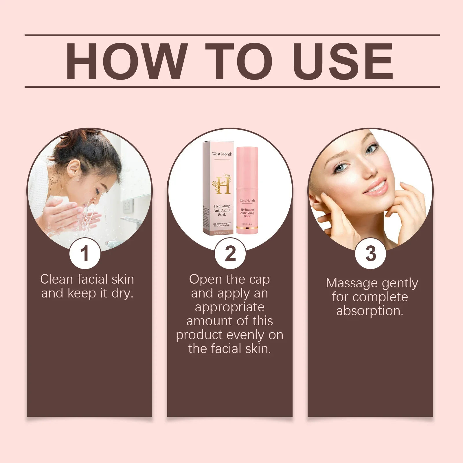 Collagen Wrinkle Removal Multi Bounce Balm Stick Instant Anti-Aging Firming Lift Brighten Facial Dull Skin Moisturizer Cosmetics thumbnail 6
