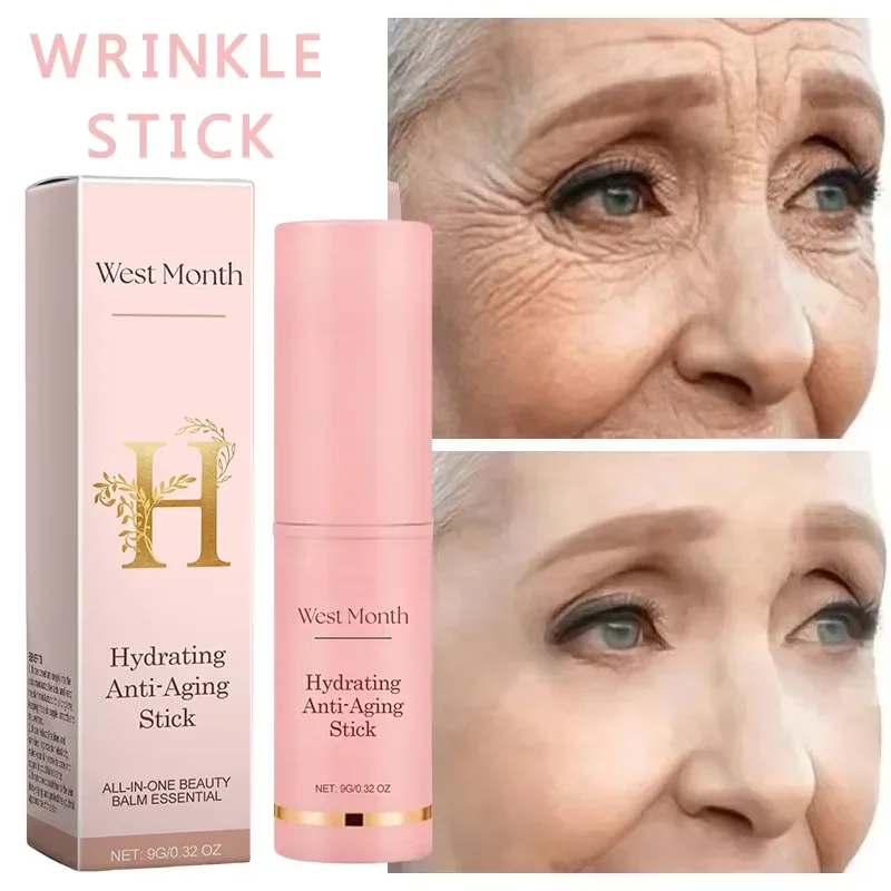 Collagen Wrinkle Removal Multi Bounce Balm Stick Instant Anti-Aging Firming Lift Brighten Facial Dull Skin Moisturizer Cosmetics thumbnail 2